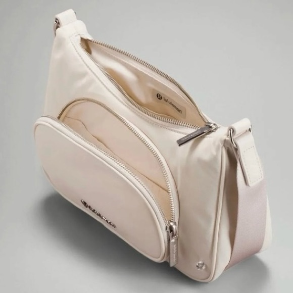 HP⭐️ NWT lululemon Crossbody with Nano Pouch Purse Bag Clutch in White Opal - Picture 2 of 11